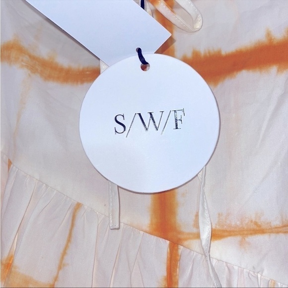 SWF Revolve Anthropologie Sunscape Tie Dye Tiered Maxi Skirt size medium NWT - Picture 4 of 6